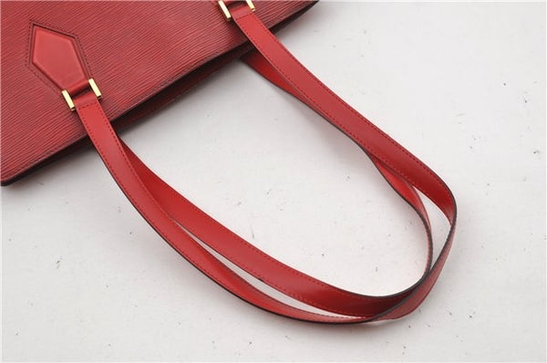 Authentic Louis Vuitton Epi Duplex Shoulder Hand Red M52427 LV 3177D