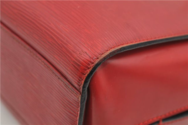 Authentic Louis Vuitton Epi Duplex Shoulder Hand Red M52427 LV 3177D