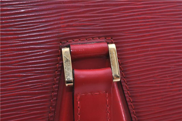 Authentic Louis Vuitton Epi Duplex Shoulder Hand Red M52427 LV 3177D