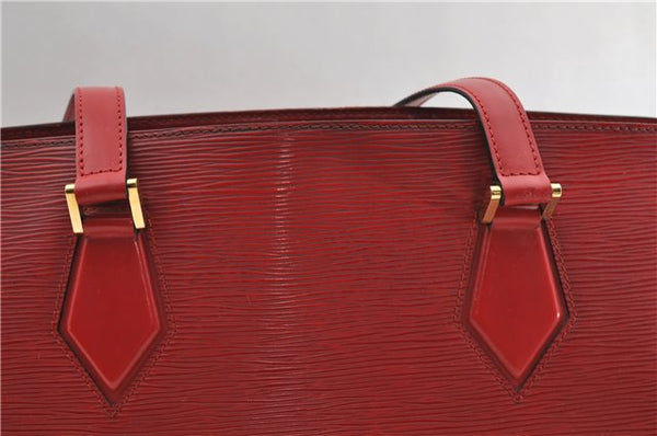 Authentic Louis Vuitton Epi Duplex Shoulder Hand Red M52427 LV 3177D