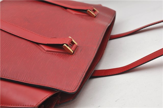 Authentic Louis Vuitton Epi Duplex Shoulder Hand Red M52427 LV 3177D