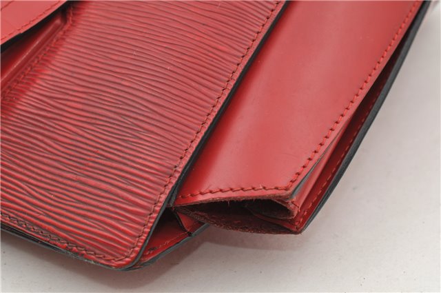 Authentic Louis Vuitton Epi Duplex Shoulder Hand Red M52427 LV 3177D