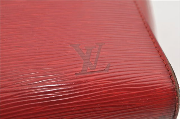 Authentic Louis Vuitton Epi Duplex Shoulder Hand Red M52427 LV 3177D