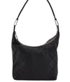 Authentic GUCCI Shoulder Hand Bag GG Canvas Leather 0013814 Black 3177I