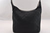 Authentic GUCCI Shoulder Hand Bag GG Canvas Leather 0013814 Black 3177I