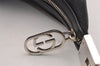 Authentic GUCCI Shoulder Hand Bag GG Canvas Leather 0013814 Black 3177I