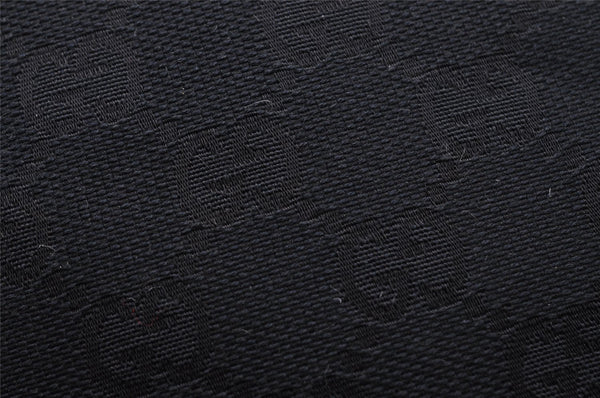 Authentic GUCCI Shoulder Hand Bag GG Canvas Leather 0013814 Black 3177I