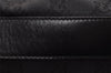 Authentic GUCCI Shoulder Hand Bag GG Canvas Leather 0013814 Black 3177I