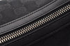 Authentic GUCCI Shoulder Hand Bag GG Canvas Leather 0013814 Black 3177I