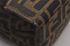 Authentic FENDI Zucca Shoulder Tote Bag Purse Canvas Leather Brown Junk 3178I