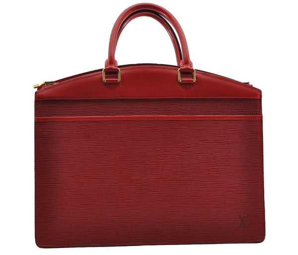 Authentic Louis Vuitton Epi Riviera Hand Bag Red M48187 LV 3179I