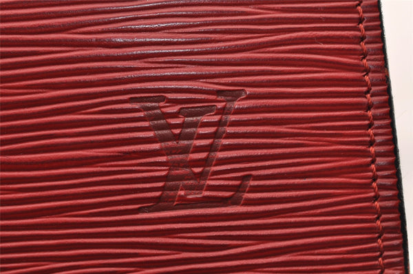Authentic Louis Vuitton Epi Riviera Hand Bag Red M48187 LV 3179I