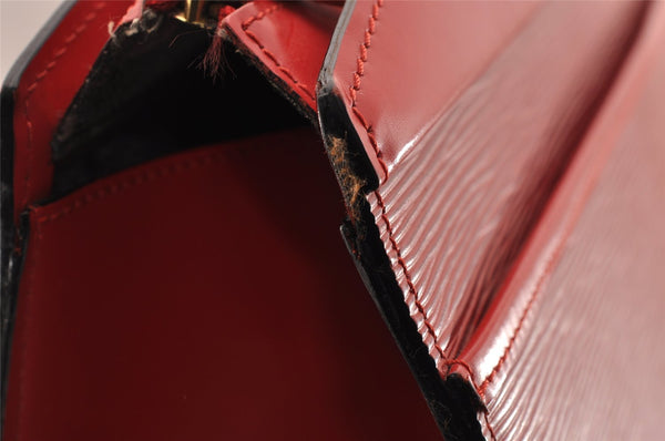 Authentic Louis Vuitton Epi Riviera Hand Bag Red M48187 LV 3179I