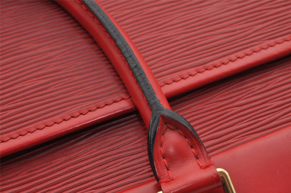 Authentic Louis Vuitton Epi Riviera Hand Bag Red M48187 LV 3179I