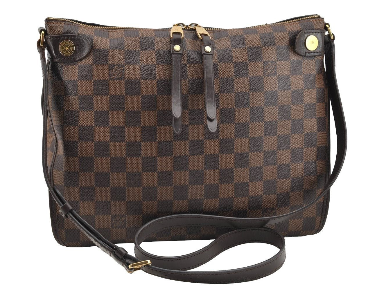 Authentic Louis Vuitton Damier Duomo Shoulder Cross Body Bag N41425 LV 3180I