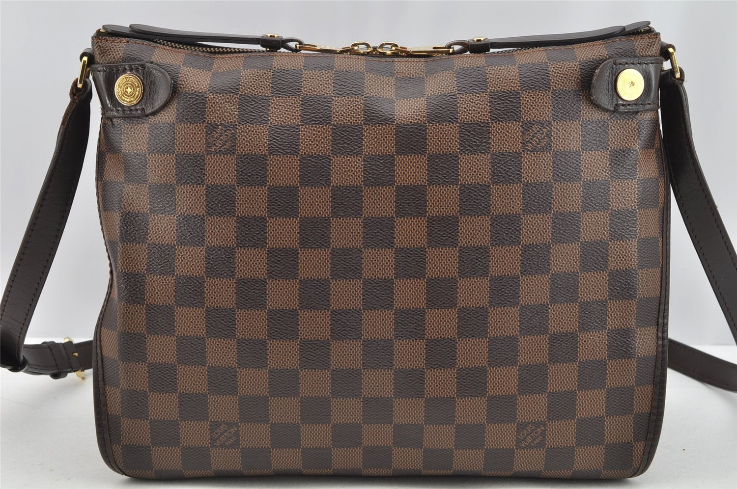 Authentic Louis Vuitton Damier Duomo Shoulder Cross Body Bag N41425 LV 3180I