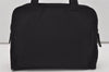 Authentic PRADA Vintage Nylon Tessuto Leather Shoulder Hand Tote Bag Black 3182I