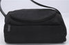 Authentic CHANEL New Travel Line Vanity Case Pouch Nylon Leather Black 3183D