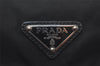 Authentic PRADA Nylon Tessuto Leather Shoulder Cross Body Bag Purse Black 3185I