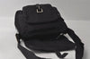 Authentic PRADA Nylon Tessuto Leather Shoulder Cross Body Bag Purse Black 3185I