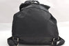 Authentic PRADA VELA Nylon Tessuto Leather Backpack Purse B2811F Black 3186I