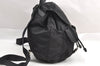 Authentic PRADA VELA Nylon Tessuto Leather Backpack Purse B2811F Black 3186I