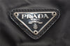 Authentic PRADA VELA Nylon Tessuto Leather Backpack Purse B2811F Black 3186I