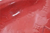 Authentic Louis Vuitton Vernis Wilshire PM Hand Bag Red M93642 LV 3187B