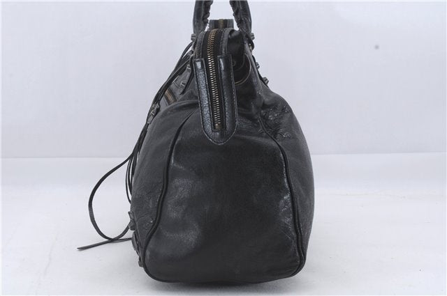 Auth BALENCIAGA Classic Vero 2Way Shoulder Hand Bag Leather 235216 Black 3187D