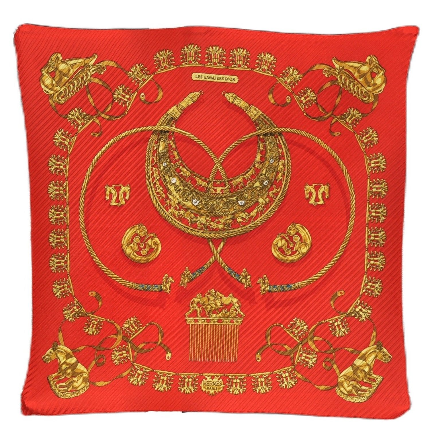 Authentic HERMES Pleats Scarf 