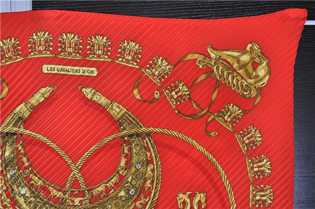 Authentic HERMES Pleats Scarf 