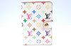 Authentic Louis Vuitton Monogram Multicolor Carnet De Bal Card Case White 3187H