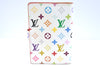 Authentic Louis Vuitton Monogram Multicolor Carnet De Bal Card Case White 3187H
