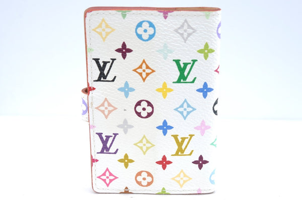 Authentic Louis Vuitton Monogram Multicolor Carnet De Bal Card Case White 3187H