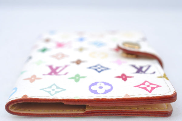 Authentic Louis Vuitton Monogram Multicolor Carnet De Bal Card Case White 3187H