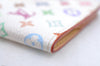 Authentic Louis Vuitton Monogram Multicolor Carnet De Bal Card Case White 3187H