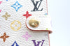 Authentic Louis Vuitton Monogram Multicolor Carnet De Bal Card Case White 3187H