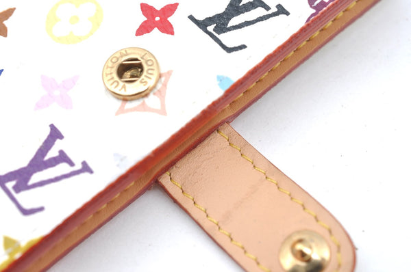 Authentic Louis Vuitton Monogram Multicolor Carnet De Bal Card Case White 3187H