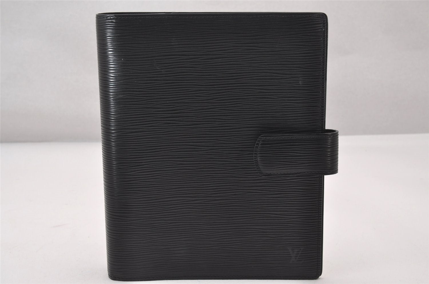 Authentic Louis Vuitton Epi Agenda GM Notebook Cover Black R20212 LV 3188I