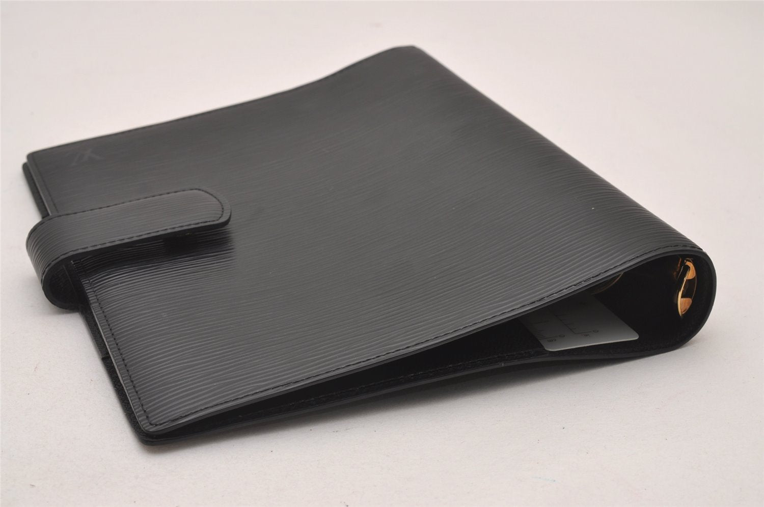 Authentic Louis Vuitton Epi Agenda GM Notebook Cover Black R20212 LV 3188I