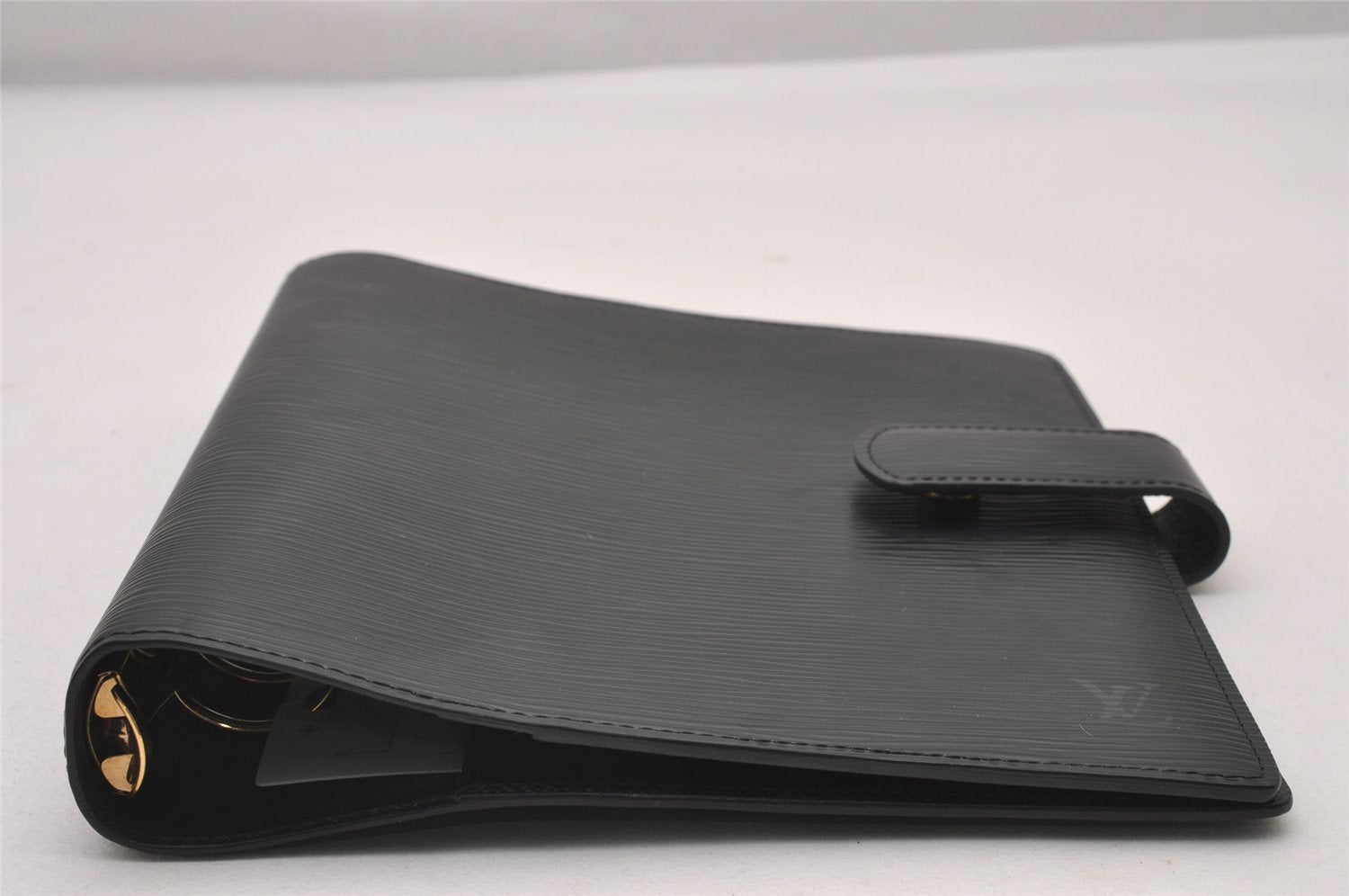 Authentic Louis Vuitton Epi Agenda GM Notebook Cover Black R20212 LV 3188I