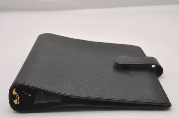 Authentic Louis Vuitton Epi Agenda GM Notebook Cover Black R20212 LV 3188I