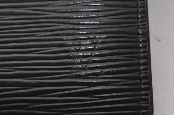 Authentic Louis Vuitton Epi Agenda GM Notebook Cover Black R20212 LV 3188I