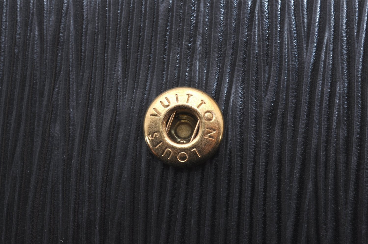 Authentic Louis Vuitton Epi Agenda GM Notebook Cover Black R20212 LV 3188I