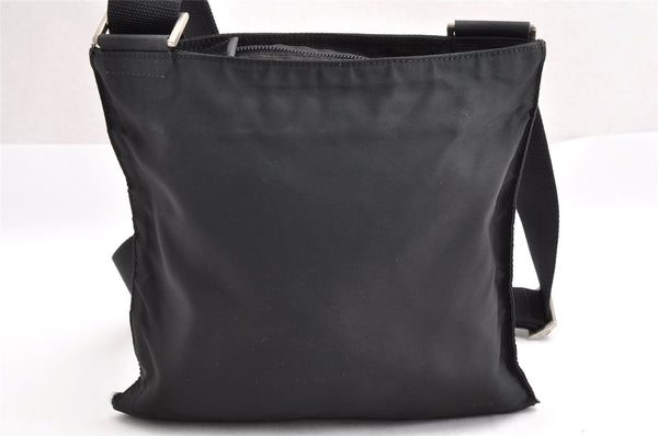 Authentic PRADA Nylon Tessuto Leather Shoulder Cross Body Bag Purse Black 3193I