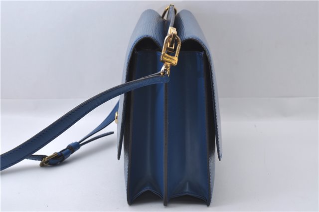 Authentic Louis Vuitton Epi Grenelle 2Way Shoulder Hnad Bag Blue M52365 LV 3195D