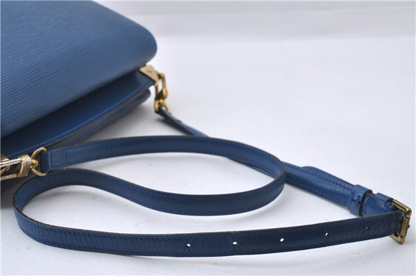 Authentic Louis Vuitton Epi Grenelle 2Way Shoulder Hnad Bag Blue M52365 LV 3195D