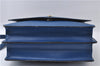 Authentic Louis Vuitton Epi Grenelle 2Way Shoulder Hnad Bag Blue M52365 LV 3195D