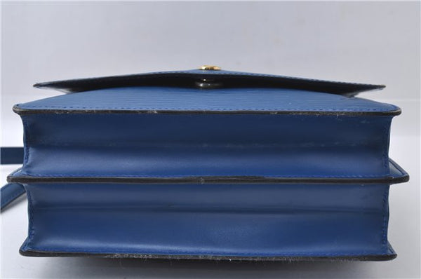 Authentic Louis Vuitton Epi Grenelle 2Way Shoulder Hnad Bag Blue M52365 LV 3195D