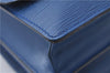 Authentic Louis Vuitton Epi Grenelle 2Way Shoulder Hnad Bag Blue M52365 LV 3195D
